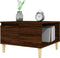 vidaXL - Salontafel - 55x55x36,5 - cm - bewerkt - hout - bruin - eikenkleur
