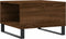 vidaXL - Salontafel - 55x55x36,5 - cm - bewerkt - hout - bruin - eikenkleur