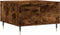 vidaXL - Salontafel - 55x55x36,5 - cm - bewerkt - hout - gerookt - eikenkleurig