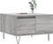 vidaXL - Salontafel - 55x55x36,5 - cm - bewerkt - hout - grijs - sonoma - eikenkleurig