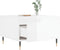 vidaXL - Salontafel - 55x55x36,5 - cm - bewerkt - hout - hoogglans - wit