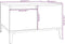 vidaXL - Salontafel - 55x55x36,5 - cm - bewerkt - hout - hoogglans - wit