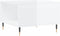 vidaXL - Salontafel - 55x55x36,5 - cm - bewerkt - hout - hoogglans - wit