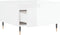 vidaXL - Salontafel - 55x55x36,5 - cm - bewerkt - hout - hoogglans - wit