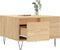 vidaXL - Salontafel - 55x55x36,5 - cm - bewerkt - hout - sonoma - eikenkleurig