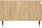 vidaXL - Salontafel - 55x55x36,5 - cm - bewerkt - hout - sonoma - eikenkleurig