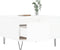 vidaXL - Salontafel - 55x55x36,5 - cm - bewerkt - hout - wit