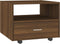 vidaXL - Salontafel - 55x55x40 - cm - bewerkt - hout - bruin - eikenkleur
