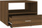 vidaXL - Salontafel - 55x55x40 - cm - bewerkt - hout - bruin - eikenkleur