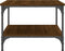 vidaXL - Salontafel - 55x55x40 - cm - bewerkt - hout - bruin - eikenkleur