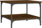 vidaXL - Salontafel - 55x55x40 - cm - bewerkt - hout - bruin - eikenkleur