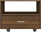 vidaXL - Salontafel - 55x55x40 - cm - bewerkt - hout - bruin - eikenkleur