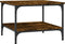 vidaXL - Salontafel - 55x55x40 - cm - bewerkt - hout - gerookt - eikenkleurig