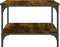 vidaXL - Salontafel - 55x55x40 - cm - bewerkt - hout - gerookt - eikenkleurig