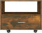 vidaXL - Salontafel - 55x55x40 - cm - bewerkt - hout - gerookt - eikenkleurig