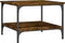 vidaXL - Salontafel - 55x55x40 - cm - bewerkt - hout - gerookt - eikenkleurig