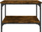 vidaXL - Salontafel - 55x55x40 - cm - bewerkt - hout - gerookt - eikenkleurig