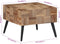 vidaXL - Salontafel - 55x55x40 - cm - massief - gerecycled - teakhout - grijs