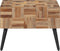 vidaXL - Salontafel - 55x55x40 - cm - massief - gerecycled - teakhout - grijs