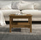 vidaXL - Salontafel - 55x55x40 - cm - massief - grenenhout - honingbruin