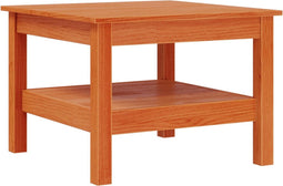 vidaXL - Salontafel - 55x55x40 - cm - massief - grenenhout - wasbruin