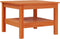 vidaXL - Salontafel - 55x55x40 - cm - massief - grenenhout - wasbruin