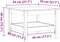 vidaXL - Salontafel - 55x55x40 - cm - massief - grenenhout - wasbruin