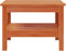 vidaXL - Salontafel - 55x55x40 - cm - massief - grenenhout - wasbruin