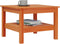 vidaXL - Salontafel - 55x55x40 - cm - massief - grenenhout - wasbruin