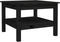 vidaXL - Salontafel - 55x55x40 - cm - massief - grenenhout - zwart