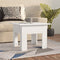 vidaXL - Salontafel - 55x55x42 - cm - bewerkt - hout - hoogglans - wit
