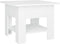 vidaXL - Salontafel - 55x55x42 - cm - bewerkt - hout - wit