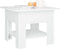vidaXL - Salontafel - 55x55x42 - cm - bewerkt - hout - wit