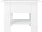 vidaXL - Salontafel - 55x55x42 - cm - bewerkt - hout - wit