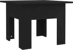 vidaXL - Salontafel - 55x55x42 - cm - bewerkt - hout - zwart