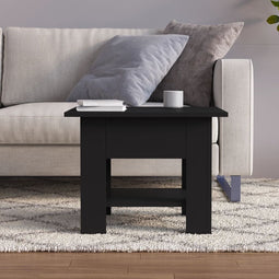 vidaXL - Salontafel - 55x55x42 - cm - bewerkt - hout - zwart