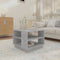 vidaXL - Salontafel - 55x55x43 - cm - bewerkt - hout - betongrijs