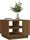 vidaXL - Salontafel - 55x55x43 - cm - bewerkt - hout - bruin - eikenkleur