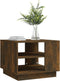 vidaXL - Salontafel - 55x55x43 - cm - bewerkt - hout - gerookt - eikenkleurig