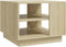 vidaXL - Salontafel - 55x55x43 - cm - bewerkt - hout - sonoma - eikenkleurig