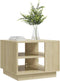 vidaXL - Salontafel - 55x55x43 - cm - bewerkt - hout - sonoma - eikenkleurig