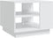 vidaXL - Salontafel - 55x55x43 - cm - bewerkt - hout - wit