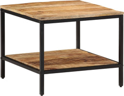 vidaXL - Salontafel - 55x55x45 - cm - massief - ruw - mangohout