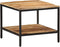 vidaXL - Salontafel - 55x55x45 - cm - massief - ruw - mangohout