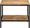 vidaXL - Salontafel - 55x55x45 - cm - massief - ruw - mangohout