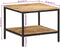 vidaXL - Salontafel - 55x55x45 - cm - massief - ruw - mangohout