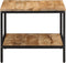 vidaXL - Salontafel - 55x55x45 - cm - massief - ruw - mangohout