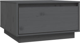 vidaXL - Salontafel - 55x56x32 - cm - massief - grenenhout - grijs