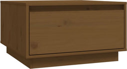 vidaXL - Salontafel - 55x56x32 - cm - massief - grenenhout - honingbruin