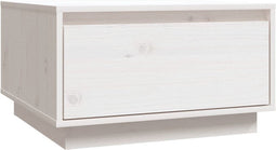 vidaXL - Salontafel - 55x56x32 - cm - massief - grenenhout - wit